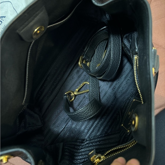 PRADA VITELLO PHENIX 1BG044 Black - Picture 9 of 10